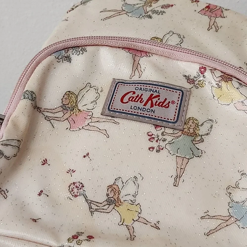 Cath Kidston Kids Girls Mini Backpack Rucksack Pink Fairy Ballerina Oilcloth- F6